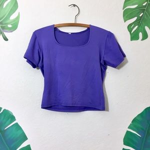 Purple Summer Crop Top